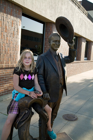 Audrey with Calvin Coolidge