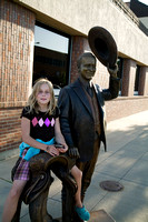 Audrey with Calvin Coolidge