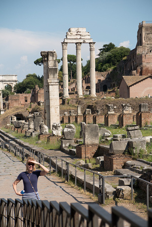 Back at Roman Forum in Rome