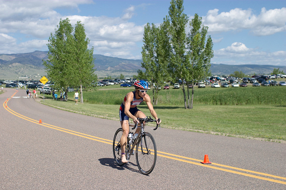 Susan Williams Biking - Boulder Peak Triathlon